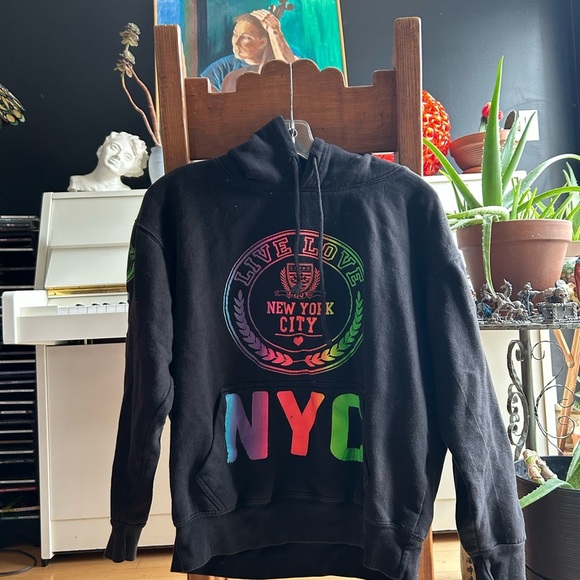 Black NYC Graphic Hoodie - Picture 11 of 14